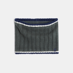 قلنسوة مضلعة رمادي غامق للأولاد